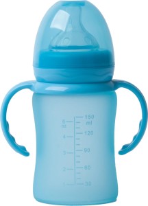 Thermo Butelka 240ml szkło/silikon Turkus Bo Jungle