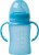 Thermo Butelka 240ml szkło/silikon Turkus Bo Jungle