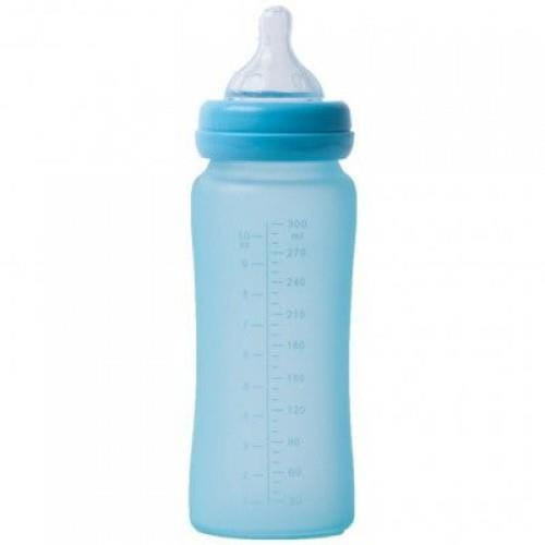 Thermo Butelka 240ml szkło/silikon Turkus Bo Jungle