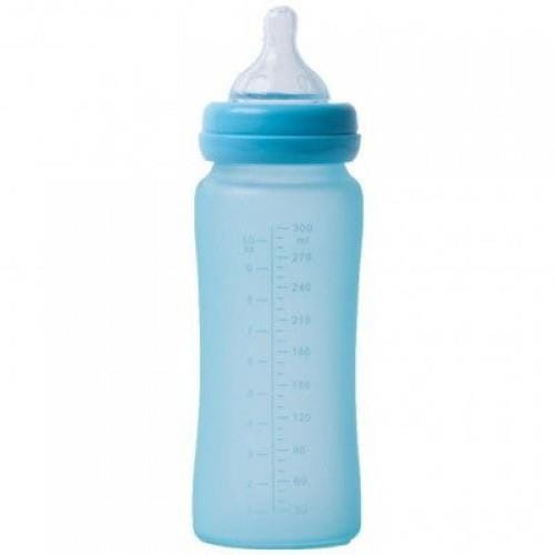 Thermo Butelka 240ml szkło/silikon Turkus Bo Jungle