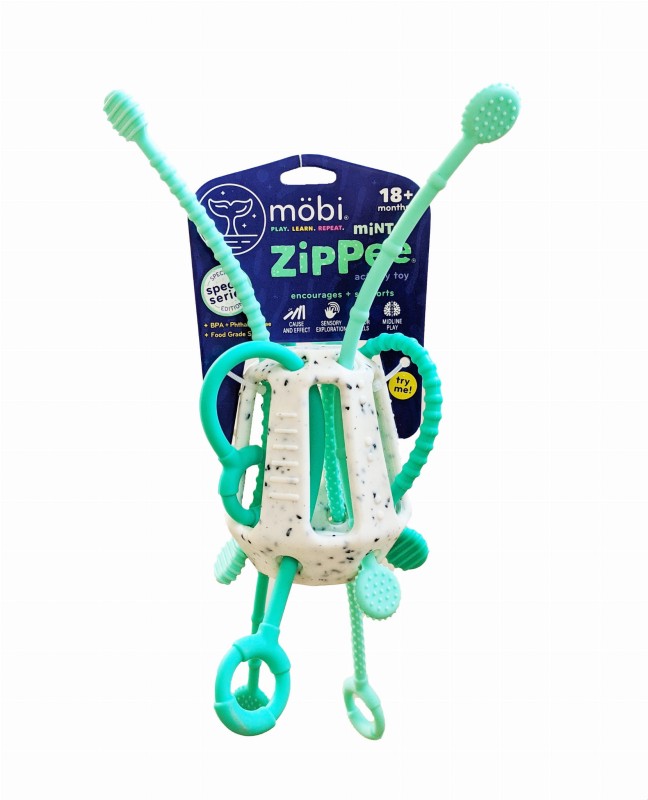 Przeciąganiec Zippee Miętowy zabawka sensoryczna Mobi