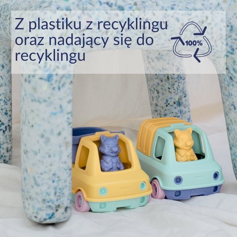 Moja pierwsza śmieciarka: Pomarańczowa Le Jouet Simple