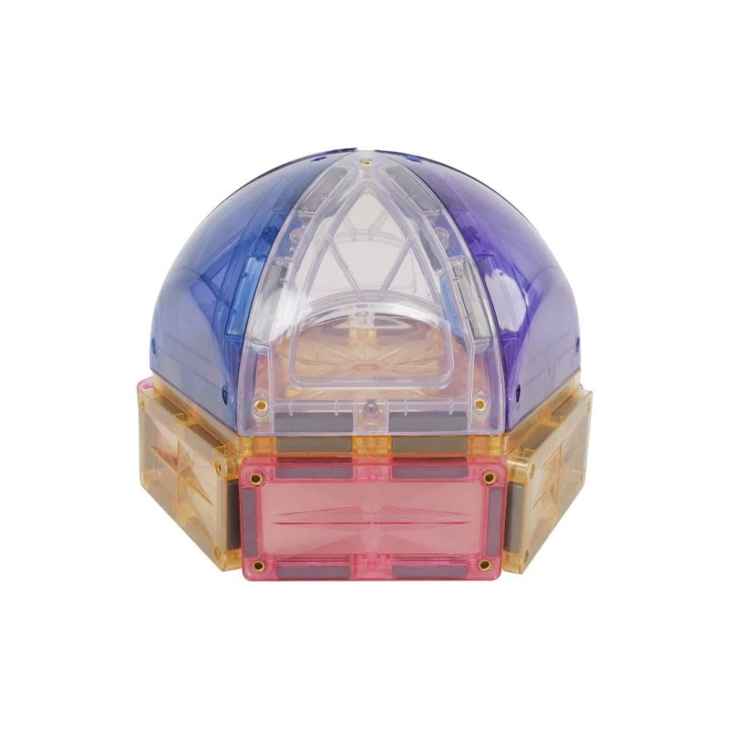Klocki magnetyczne Small Curved Pack Pastel - 34 el. Cleverclixx