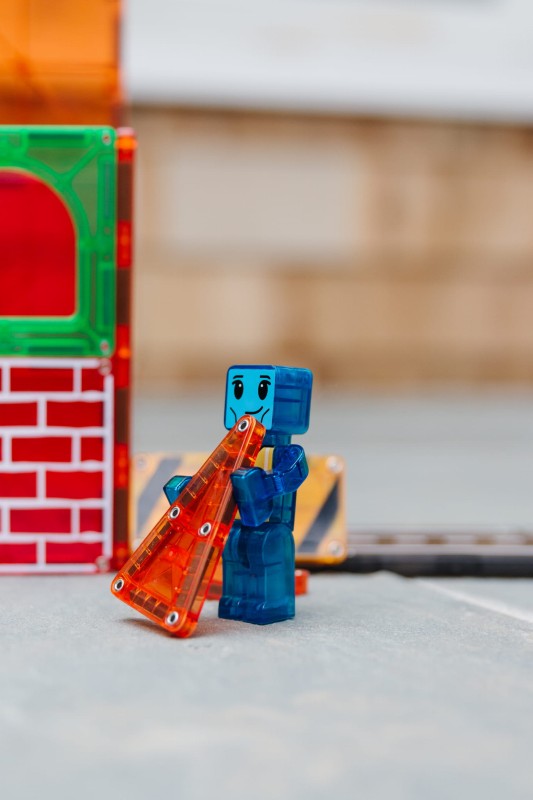 Klocki Magnetyczne Na Budowie Builder XL 50 el. MAGNA-TILES