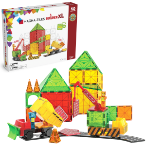 Klocki Magnetyczne Na Budowie Builder XL 50 el. MAGNA-TILES