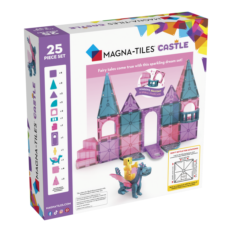 Klocki Magnetyczne Zamek Castle 25 el. MAGNA-TILES