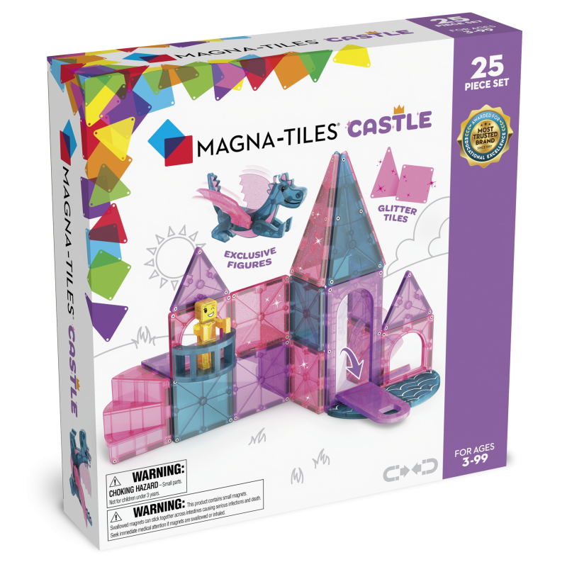 Klocki Magnetyczne Zamek Castle 25 el. MAGNA-TILES