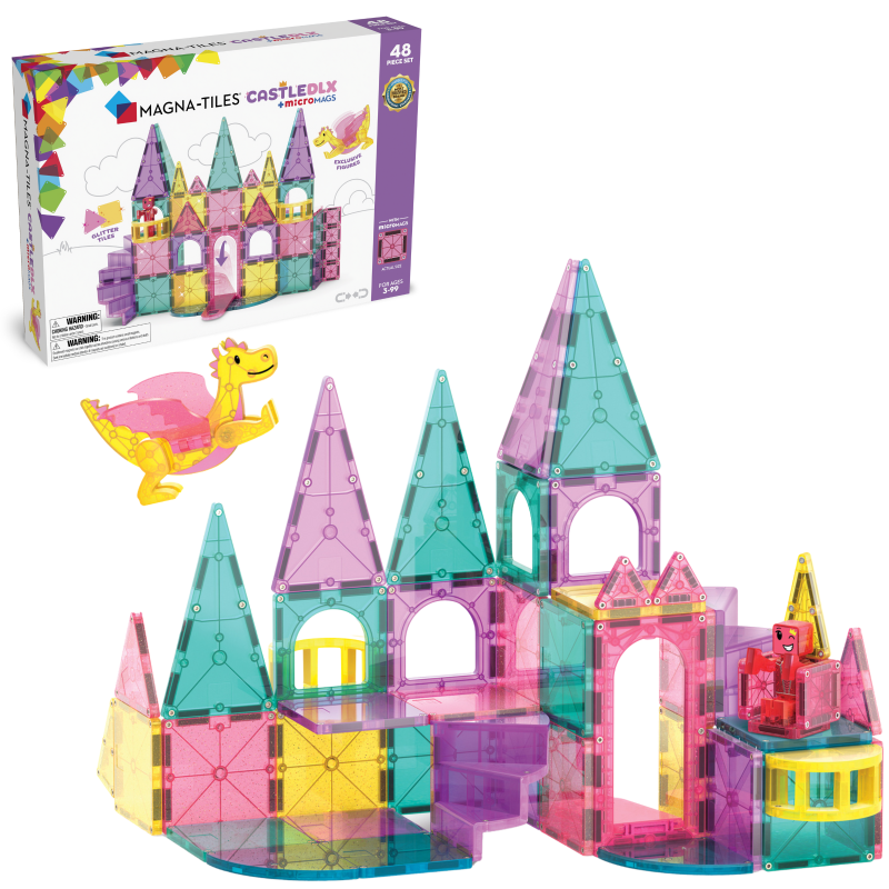 Klocki Magnetyczne Zamek Castle DLX 48 el. MAGNA-TILES