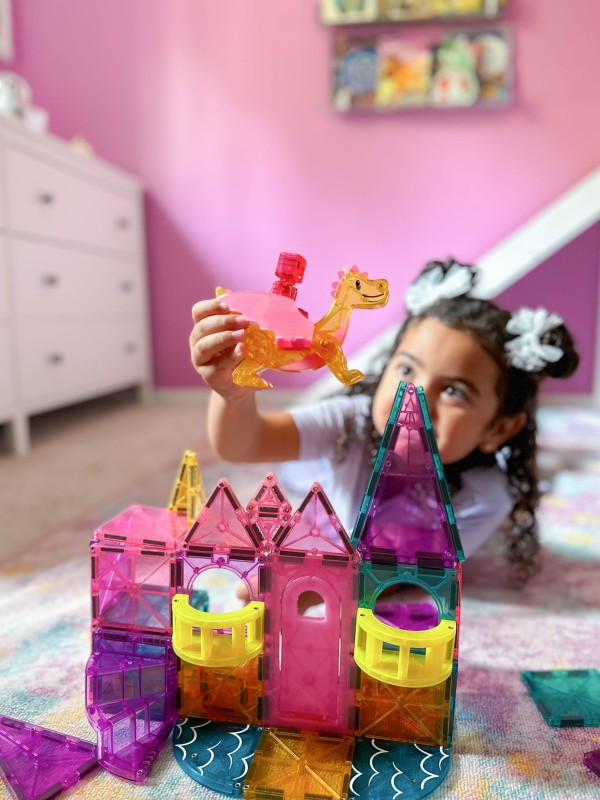 Klocki Magnetyczne Zamek Castle DLX 48 el. MAGNA-TILES