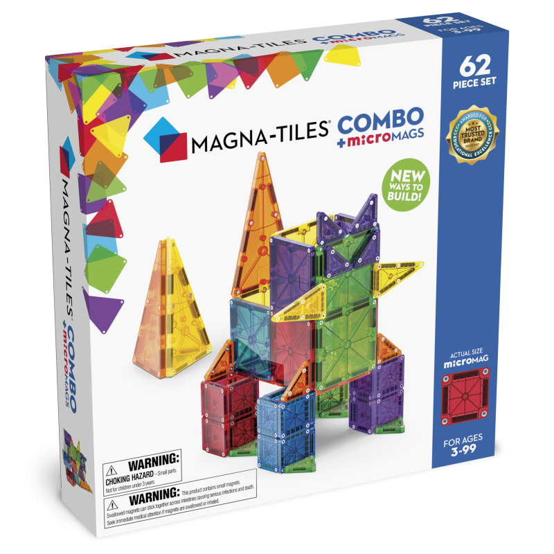 Klocki Magnetyczne COMBO microMAGS 62 el. MAGNA-TILES