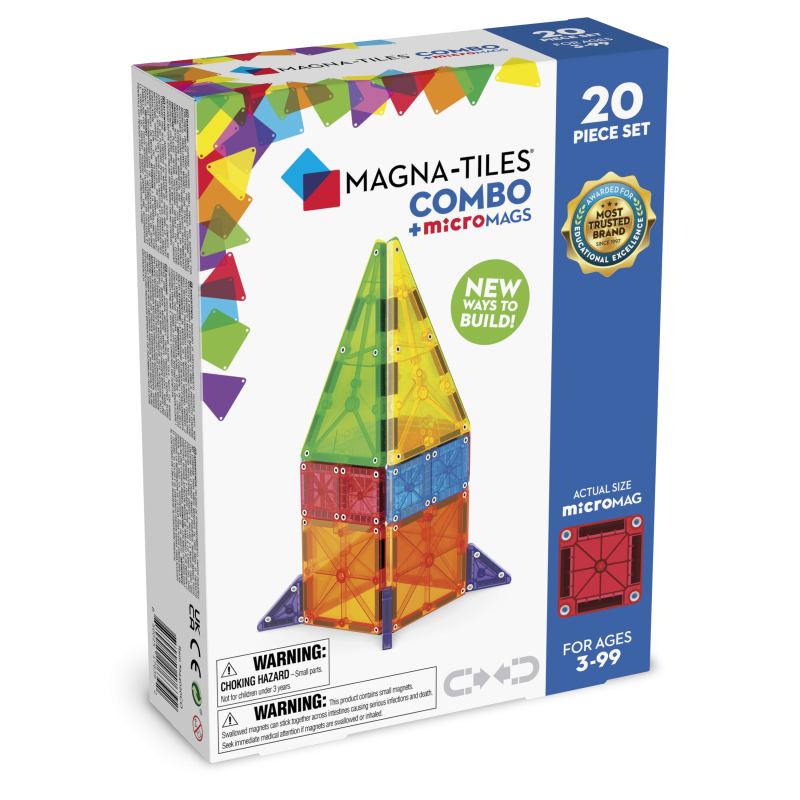Klocki Magnetyczne COMBO microMAGS 20 el. MAGNA-TILES