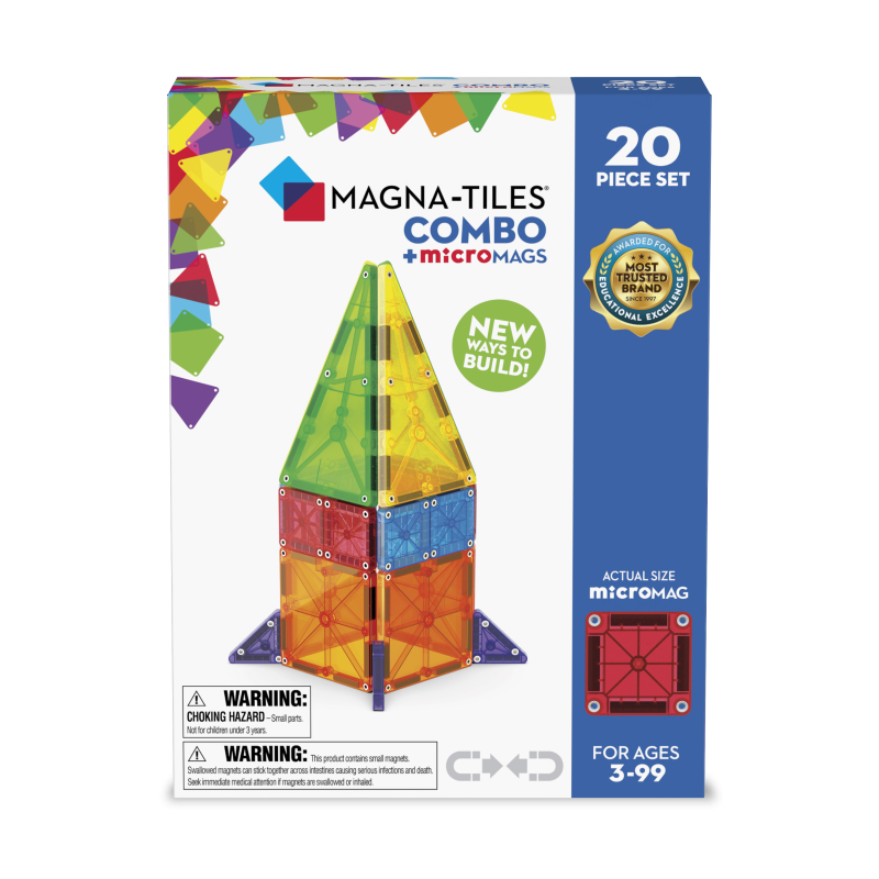 Klocki Magnetyczne COMBO microMAGS 20 el. MAGNA-TILES