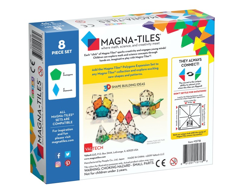 Zestaw do rozbudowy Wieloboki Polygons 8 el. MAGNA-TILES