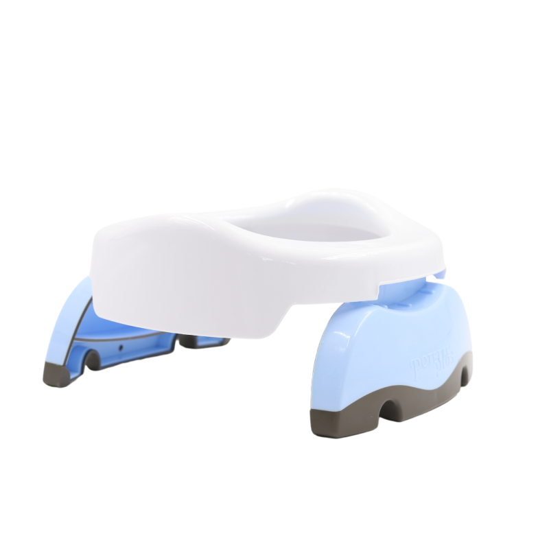 Nocnik dla dziecka i nakładka na toaletę 2w1 biało-niebieski Potette Plus