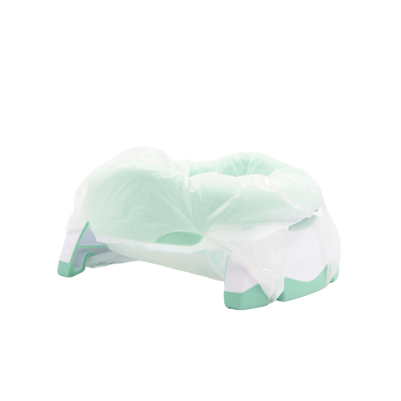 Nocnik dla dziecka i nakładka na toaletę 2w1 miętowo-biały Potette Plus