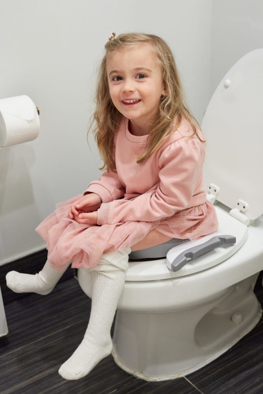 Nocnik dla dziecka i nakładka na toaletę 2w1 miętowo-biały Potette Plus