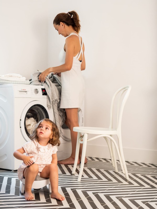 Nocnik dla dziecka i nakładka na toaletę 2w1 miętowo-biały Potette Plus