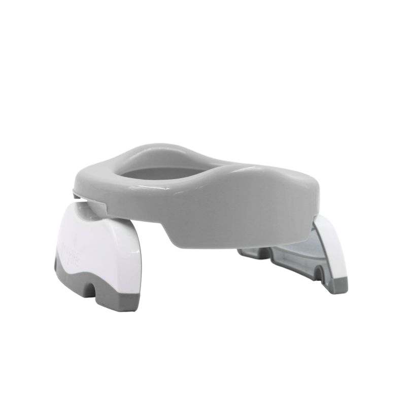 Nocnik dla dziecka i nakładka na toaletę 2w1 szaro-biały Potette Plus