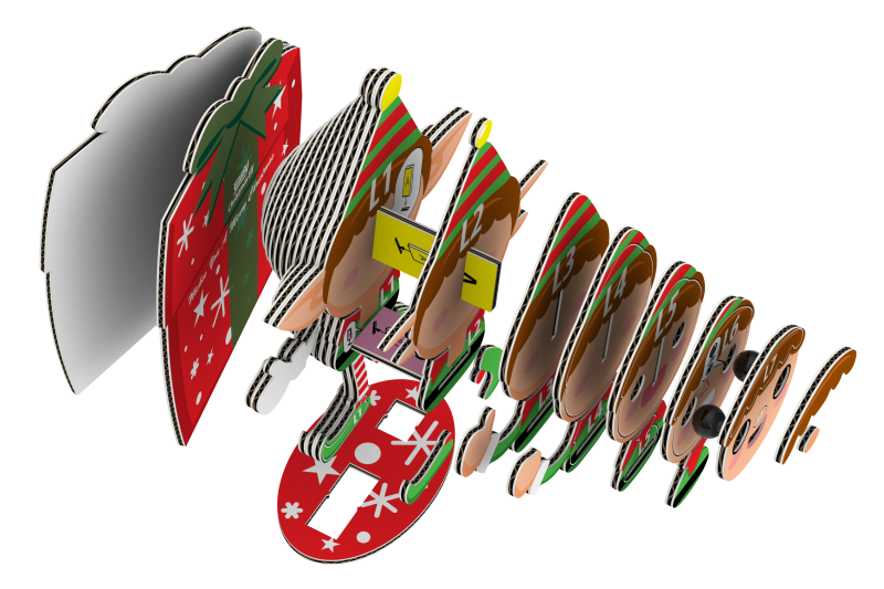 Elf Eko Układanka Puzzle 3D Eugy 