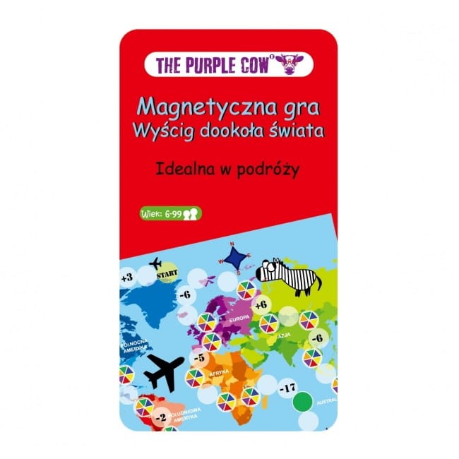 Podróżna gra magnetyczna Wyścig dookoła świata The Purple Cow