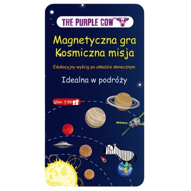 Podróżna gra magnetyczna Kosmiczna misja The Purple Cow