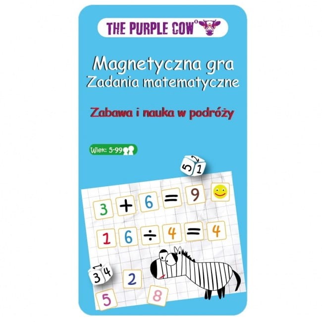 Podróżna gra magnetyczna Zadania matematyczne The Purple Cow