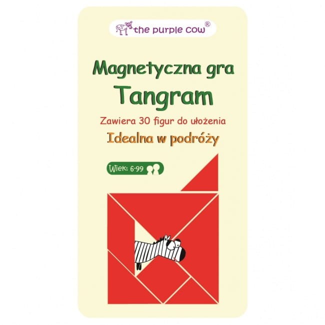 Podróżna gra magnetyczna Tangram The Purple Cow