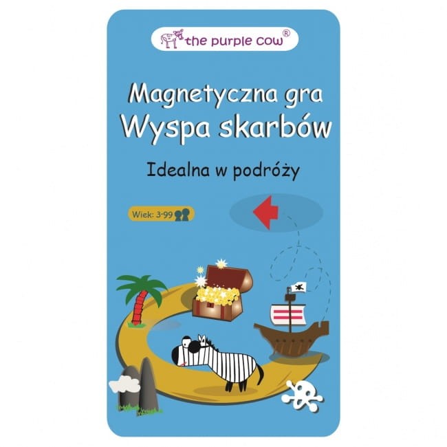Podróżna gra magnetyczna Wyspa Skarbów The Purple Cow