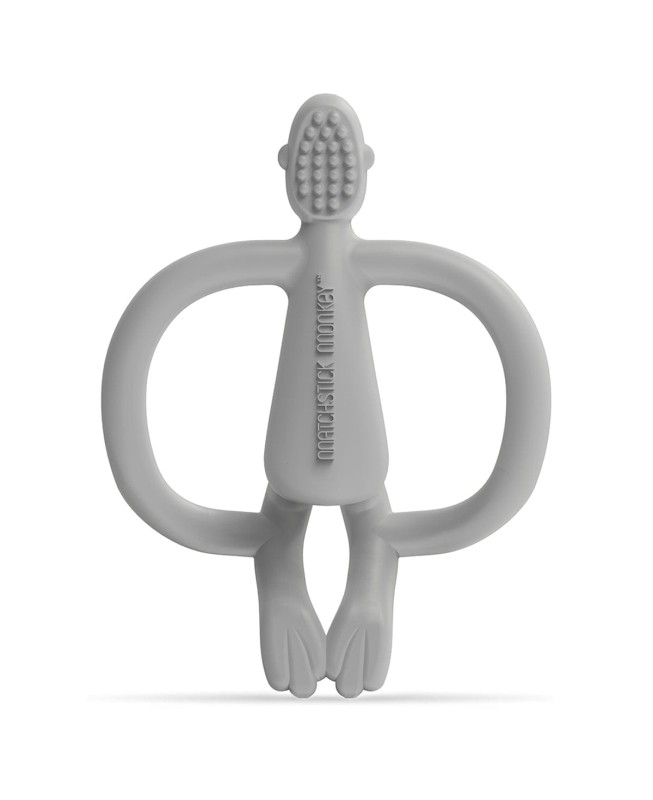 Gryzak masujący eko szczoteczka Grey Matchstick Monkey