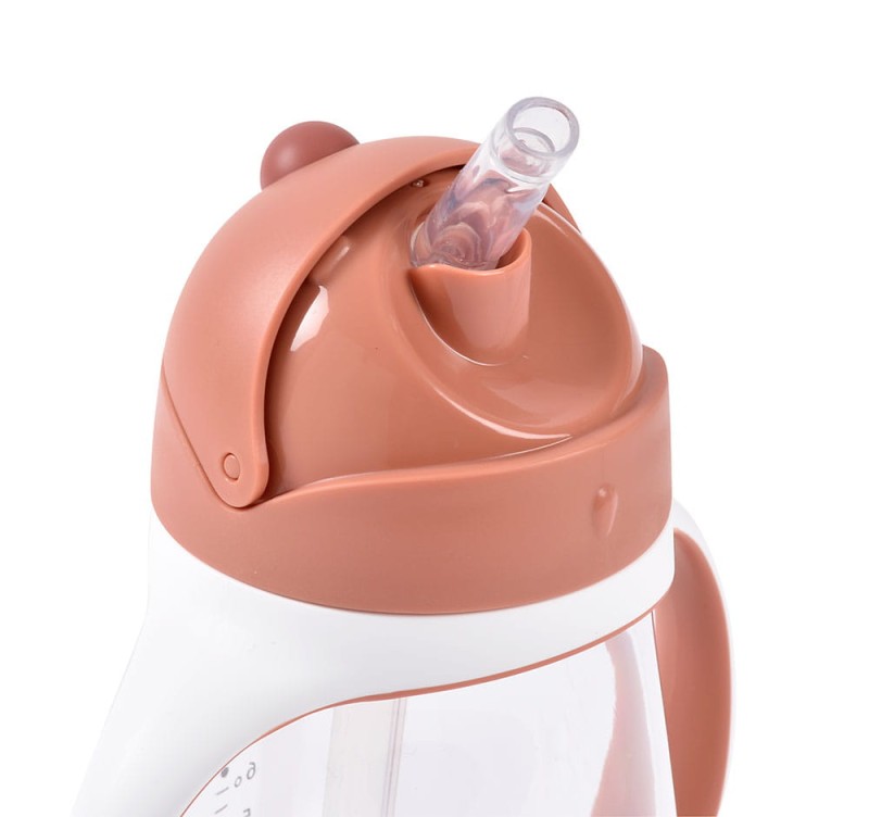 Bidon niekapek ze słomką tritanowy 300 ml Terracotta Beaba