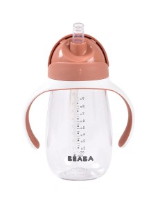 Bidon niekapek ze słomką tritanowy 300 ml Terracotta Beaba