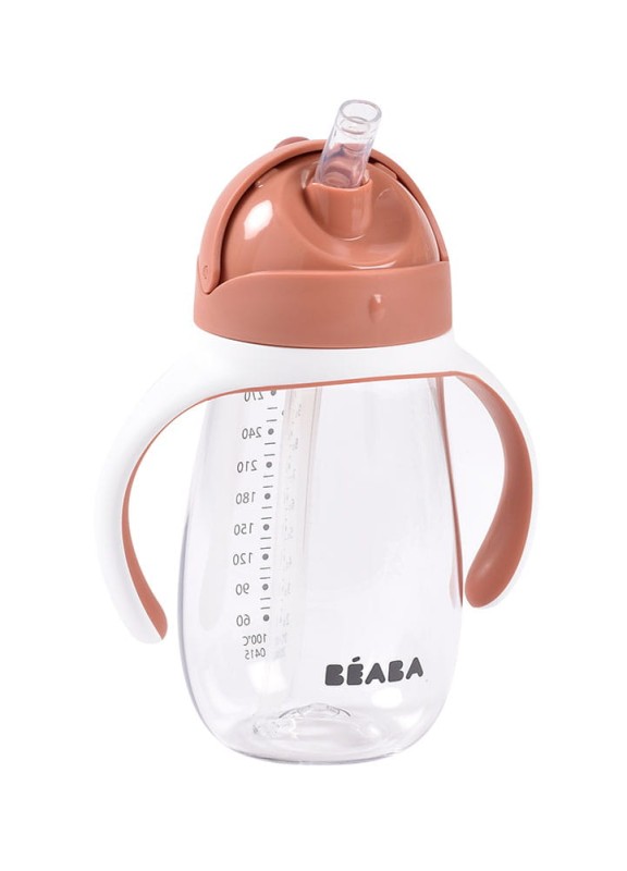 Bidon niekapek ze słomką tritanowy 300 ml Terracotta Beaba