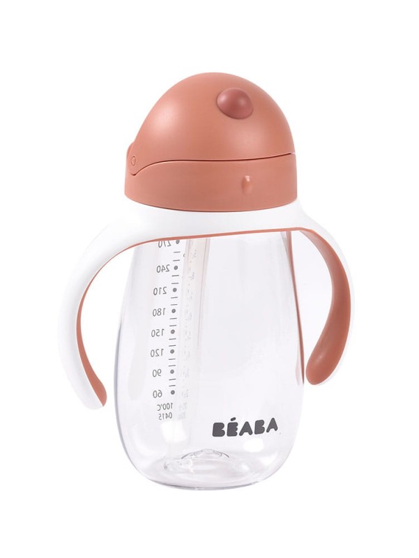 Bidon niekapek ze słomką tritanowy 300 ml Terracotta Beaba