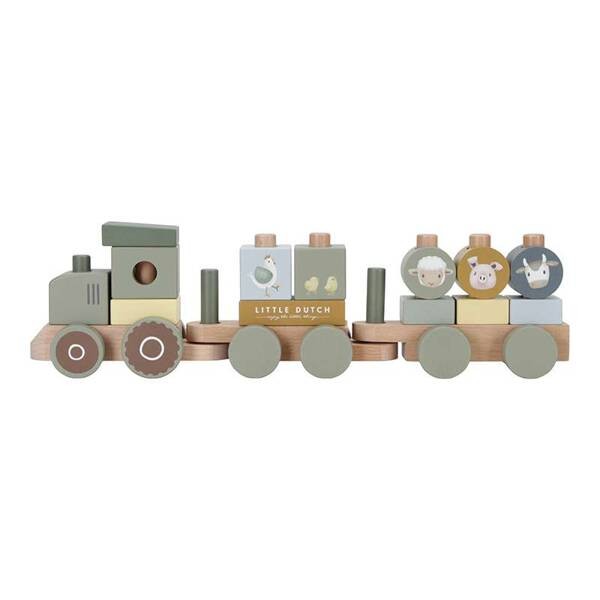 Pociąg traktor Little Farm FSC LD7154 Little Dutch