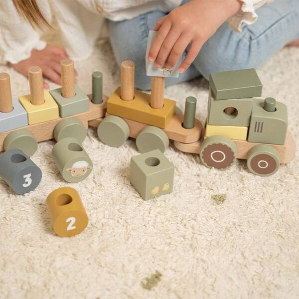 Pociąg traktor Little Farm FSC LD7154 Little Dutch