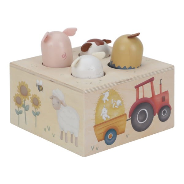 Drewniana zabawka pop-up Little Farm FSC Little Dutch