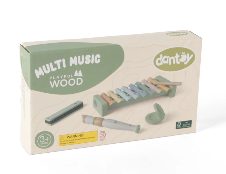 Drewniany zestaw instrumenty muzyczne DANTOY
