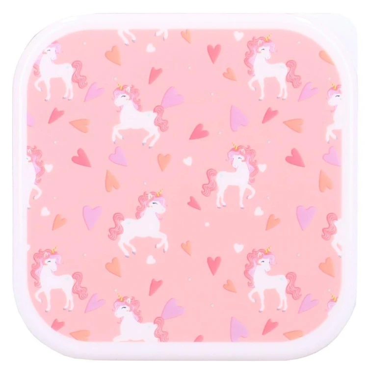 Snack box śniadaniówka 3w1 Unicorn pink PRET