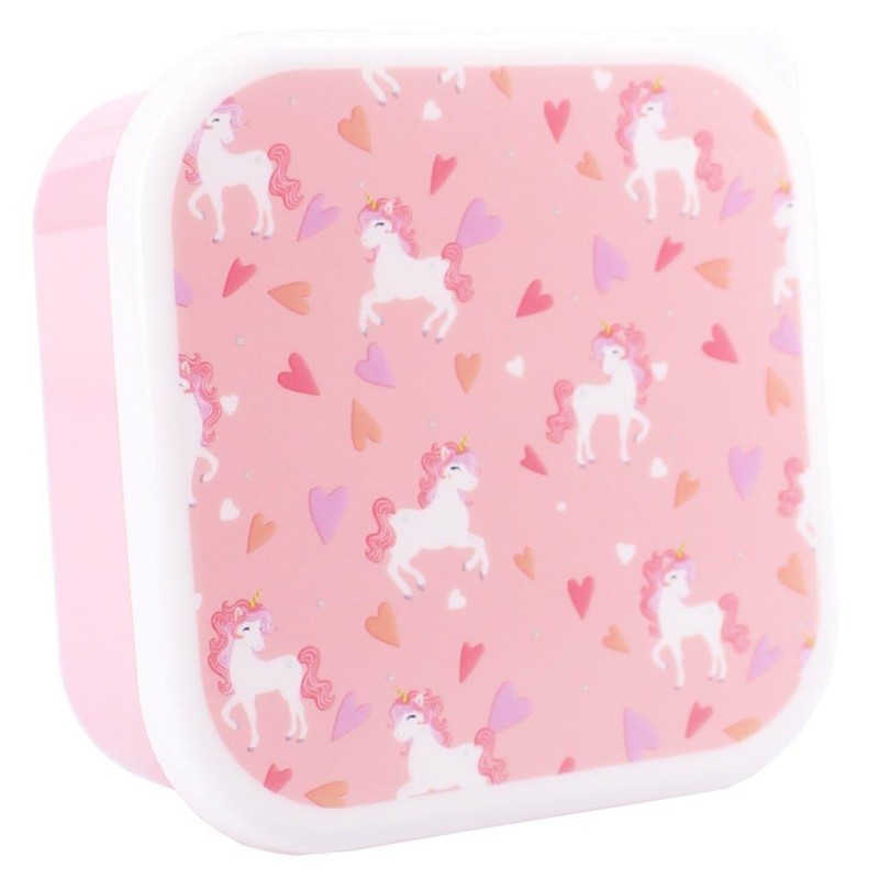 Snack box śniadaniówka 3w1 Unicorn pink PRET