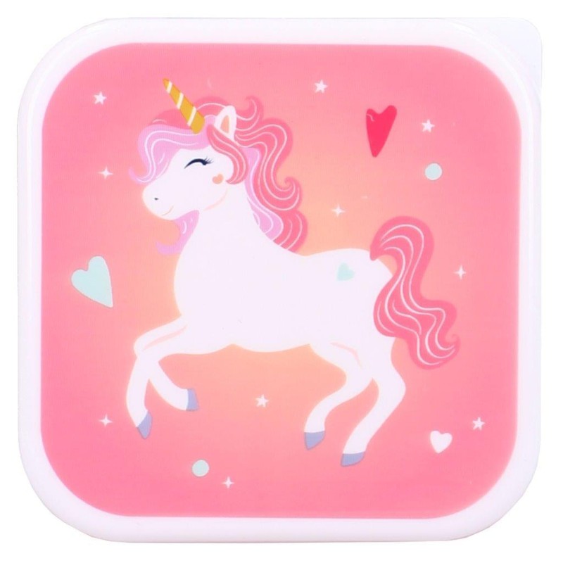 Snack box śniadaniówka 3w1 Unicorn pink PRET