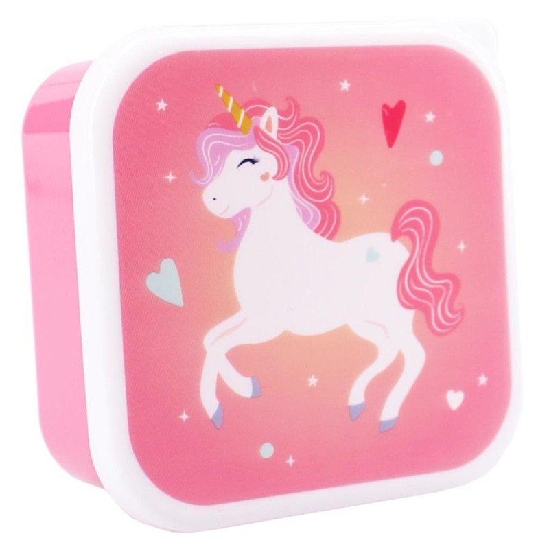 Snack box śniadaniówka 3w1 Unicorn pink PRET