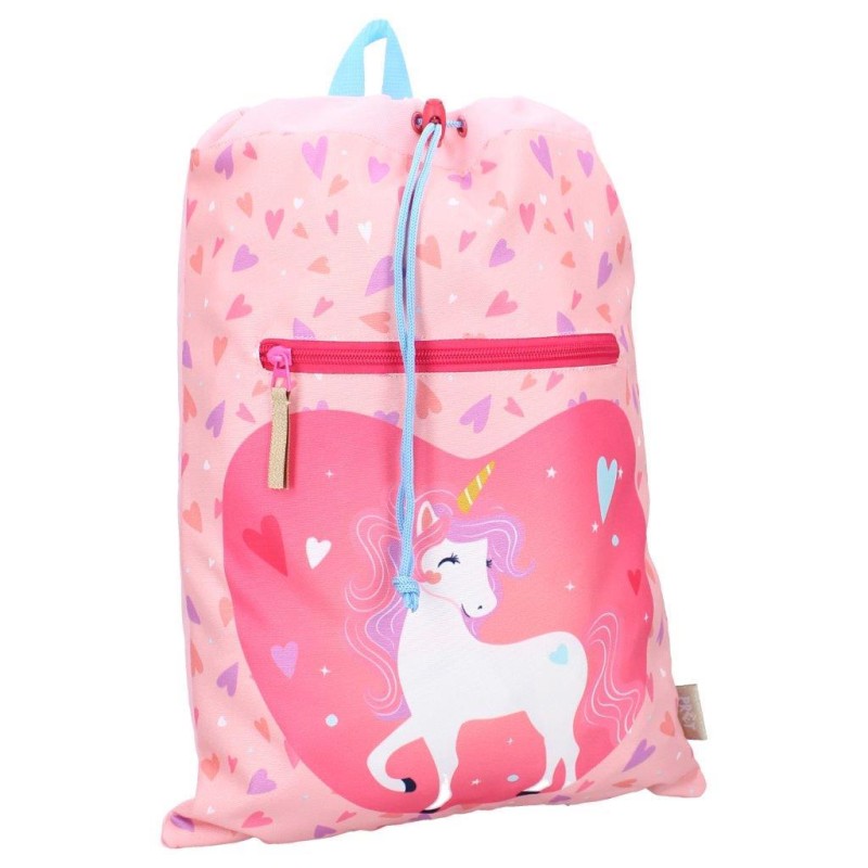 Worek plecak Happy Unicorn pink PRET