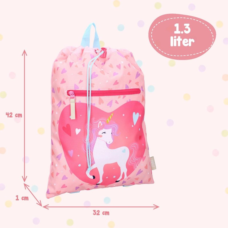 Worek plecak Happy Unicorn pink PRET