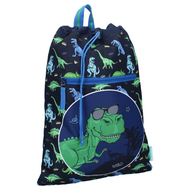 Worek plecak Happy Dino blue PRET