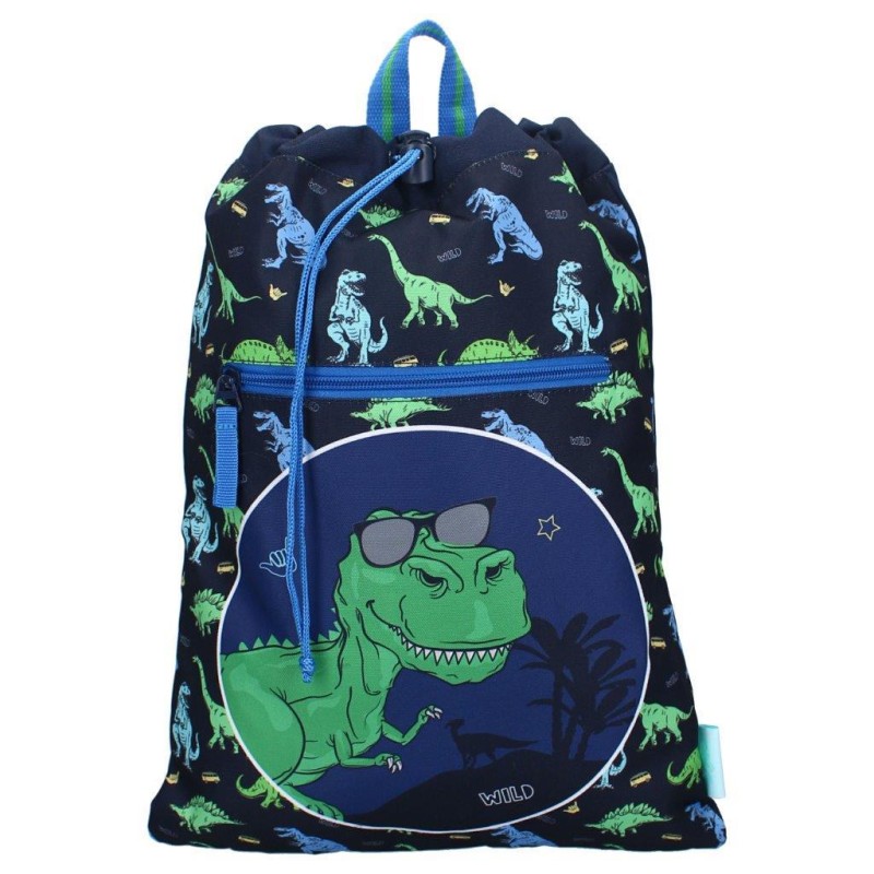 Worek plecak Happy Dino blue PRET