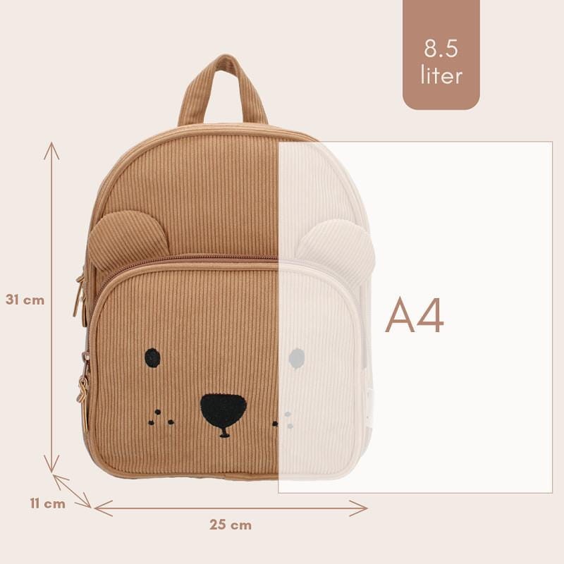 Plecak dla dzieci Beary Excited Brown KIDZROOM