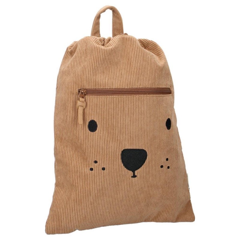 Worek plecak Beary Excited Brown KIDZROOM