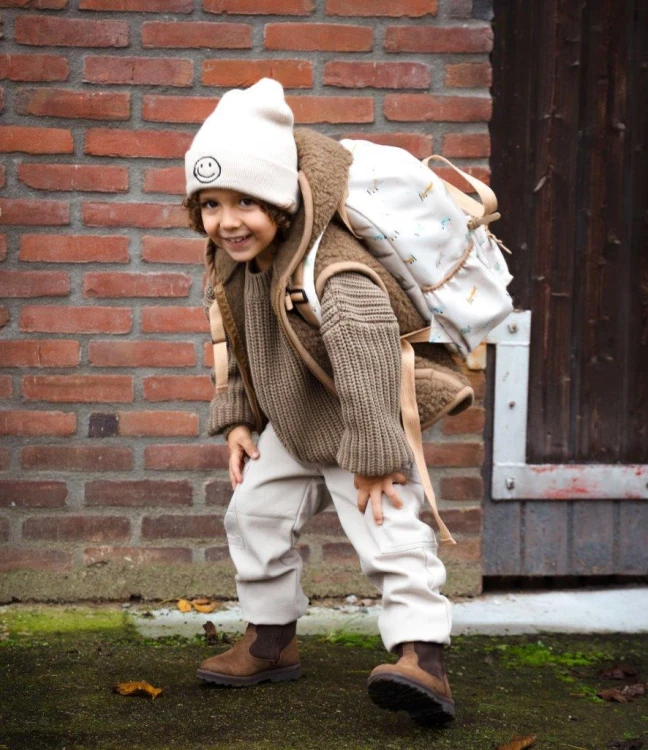 Plecak dla dzieci L Small Aeroplane Beige KIDZROOM