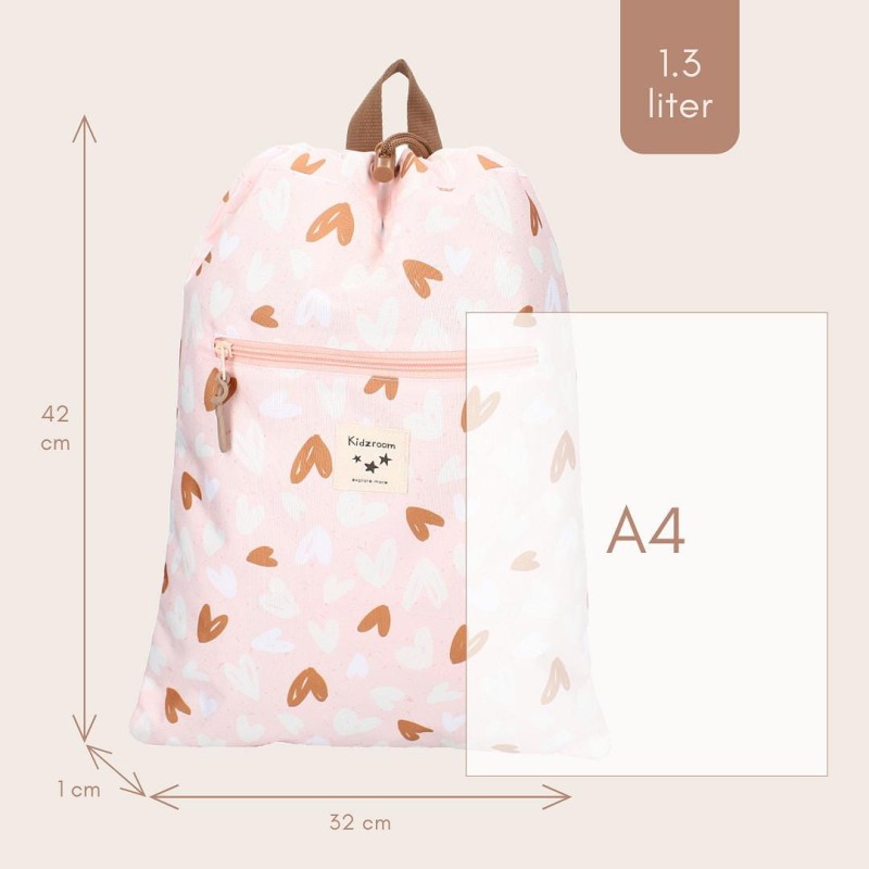Worek plecak Loving Days Pink KIDZROOM