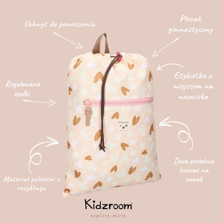 Worek plecak Loving Days Pink KIDZROOM